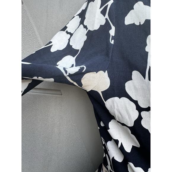 DVF Diane von Furstenberg AMELIA Floral Stripe Wrap Dress Sz 8 FLAWS Preppy Silk - Picture 10 of 14